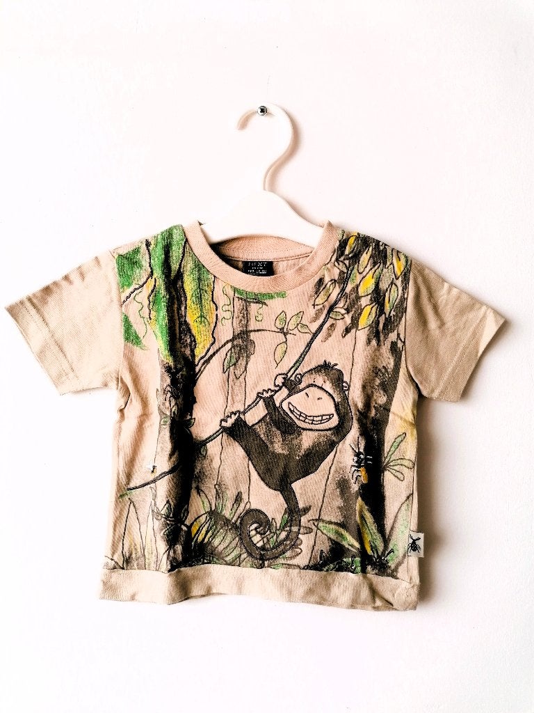 Stoer Next Jungle T-shirt (Maat 68/74), Ophalen of Verzenden, Zo goed als nieuw, Next, Jongetje