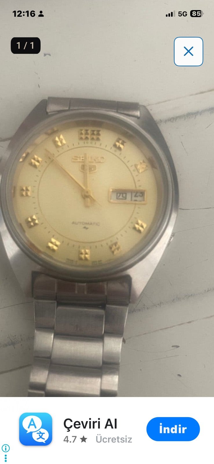 Seiko5, Ophalen of Verzenden