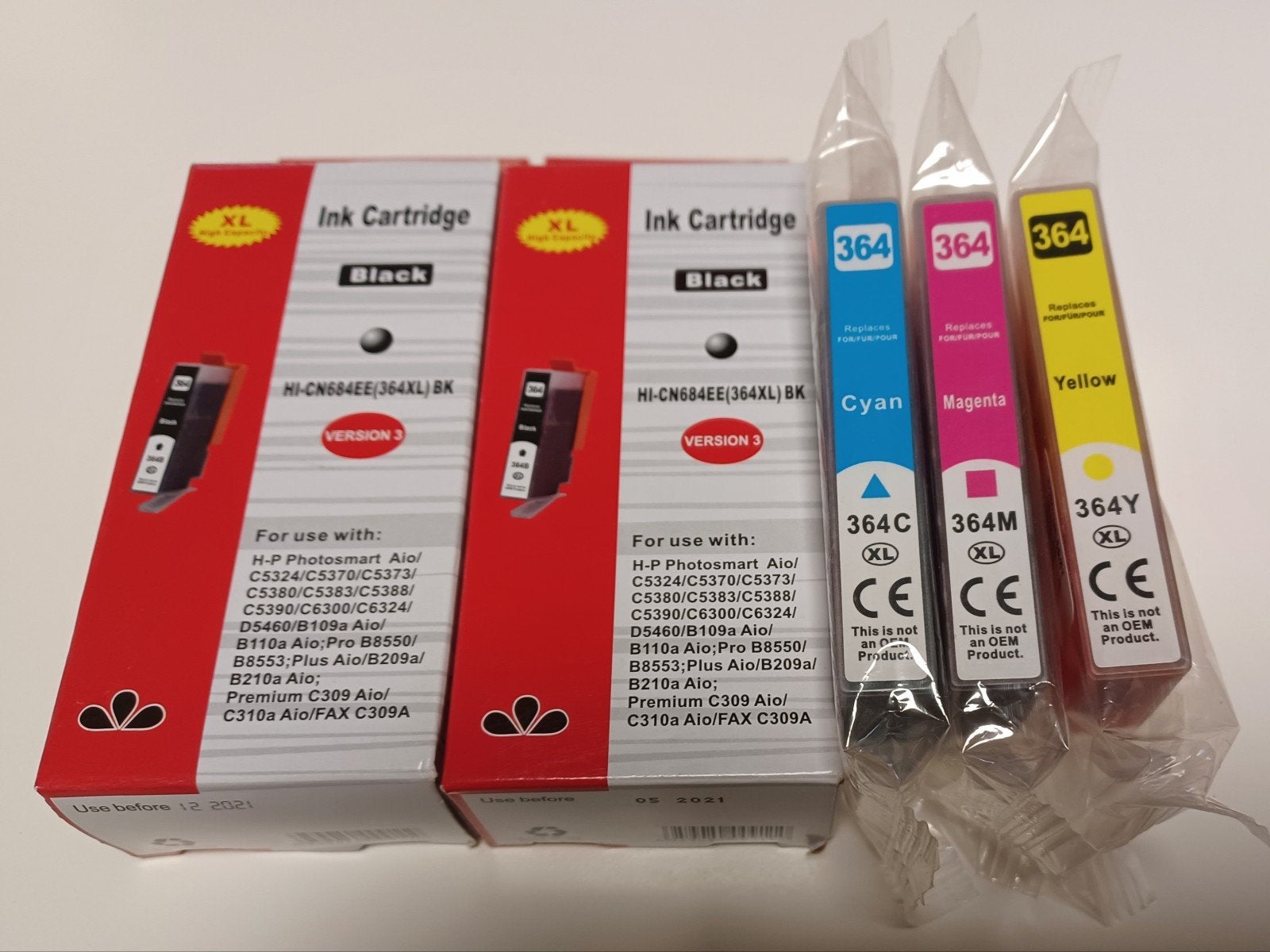 HP 364XL Inktcartridges - Zwart, Cyaan, Magenta, Geel, Ophalen of Verzenden, Nieuw, Cartridge, HP (compatibel)