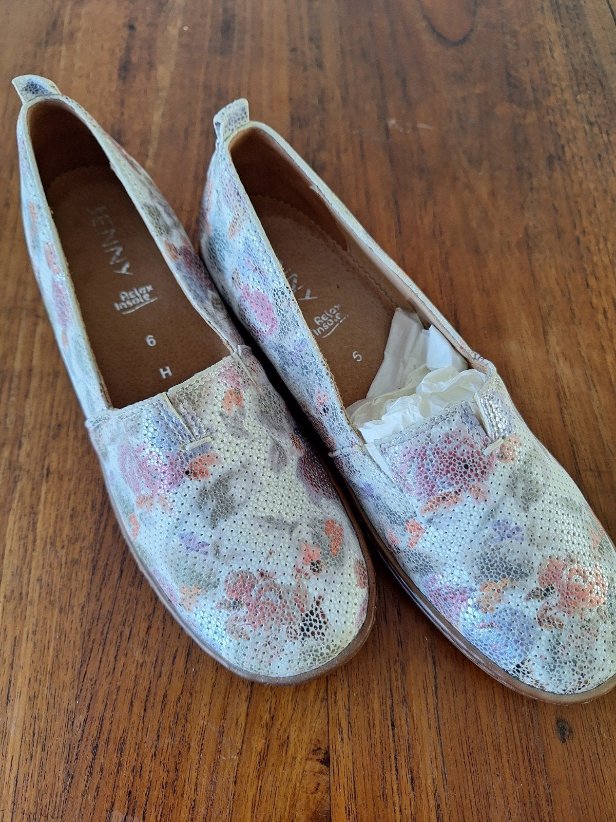 Jenny by Ara instappers met bloemenprint, Jenny by Ara, Overige kleuren, Instappers, Nieuw