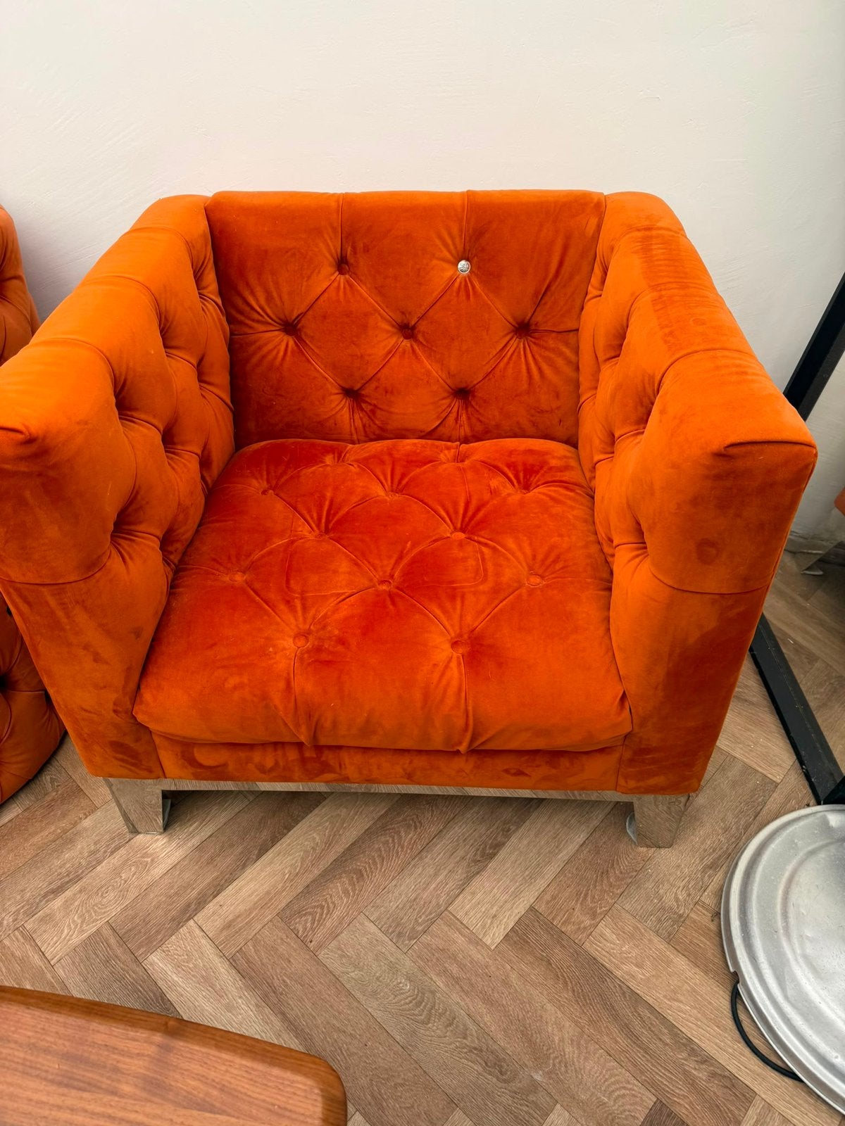 riviera maison fauteuil, Huis en Inrichting, Banken | Sofa's en Chaises Longues, Ophalen, Eenpersoons, 75 tot 100 cm, Zo goed als nieuw