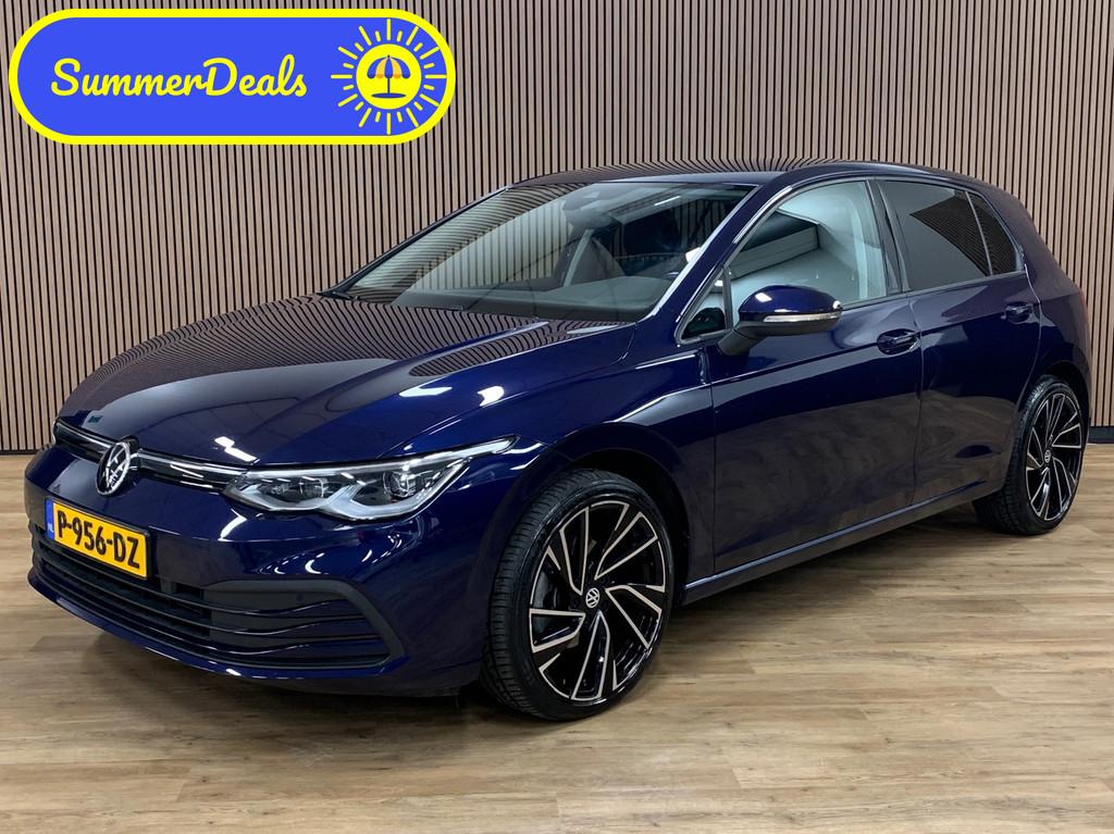Volkswagen Golf 1.5 eTSI R-Line|LED|Automaat|Sfeerverlichtin, Auto's, Stof, 4 cilinders, 150 pk, Blauw