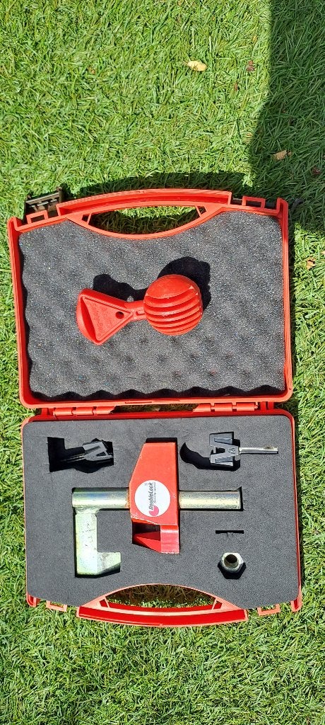 Doublelock voor caravan of aanhanger, Caravans en Kamperen, Ophalen of Verzenden, Gebruikt