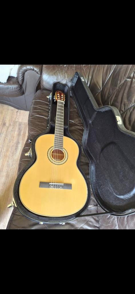 La Paz model C 50N akoestische gitaar met koffer, Ophalen, Klassieke of Spaanse gitaar