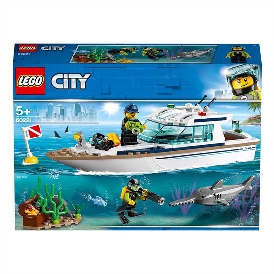 Lego City 60221 Duikjacht - Compleet met instructies, Kinderen en Baby's, City, Lego, Ophalen of Verzenden, Zo goed als nieuw