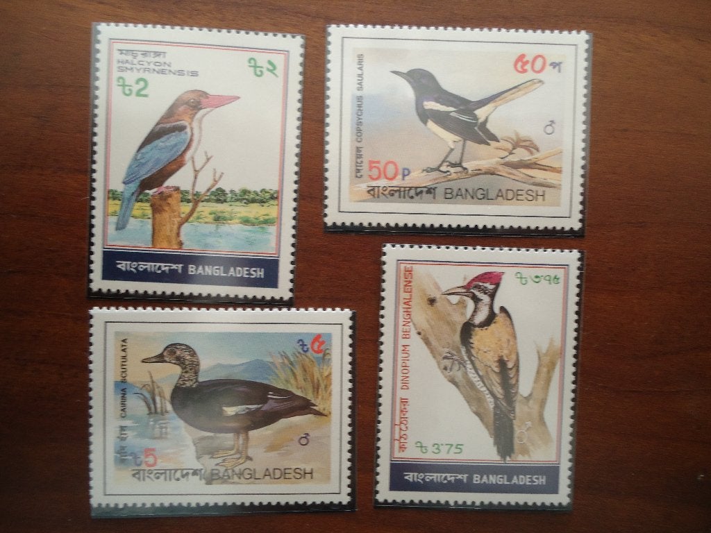 Vogels Bangla Desh 1983, mi. 186-89 postfris, Ophalen of Verzenden, Postfris, Dier of Natuur