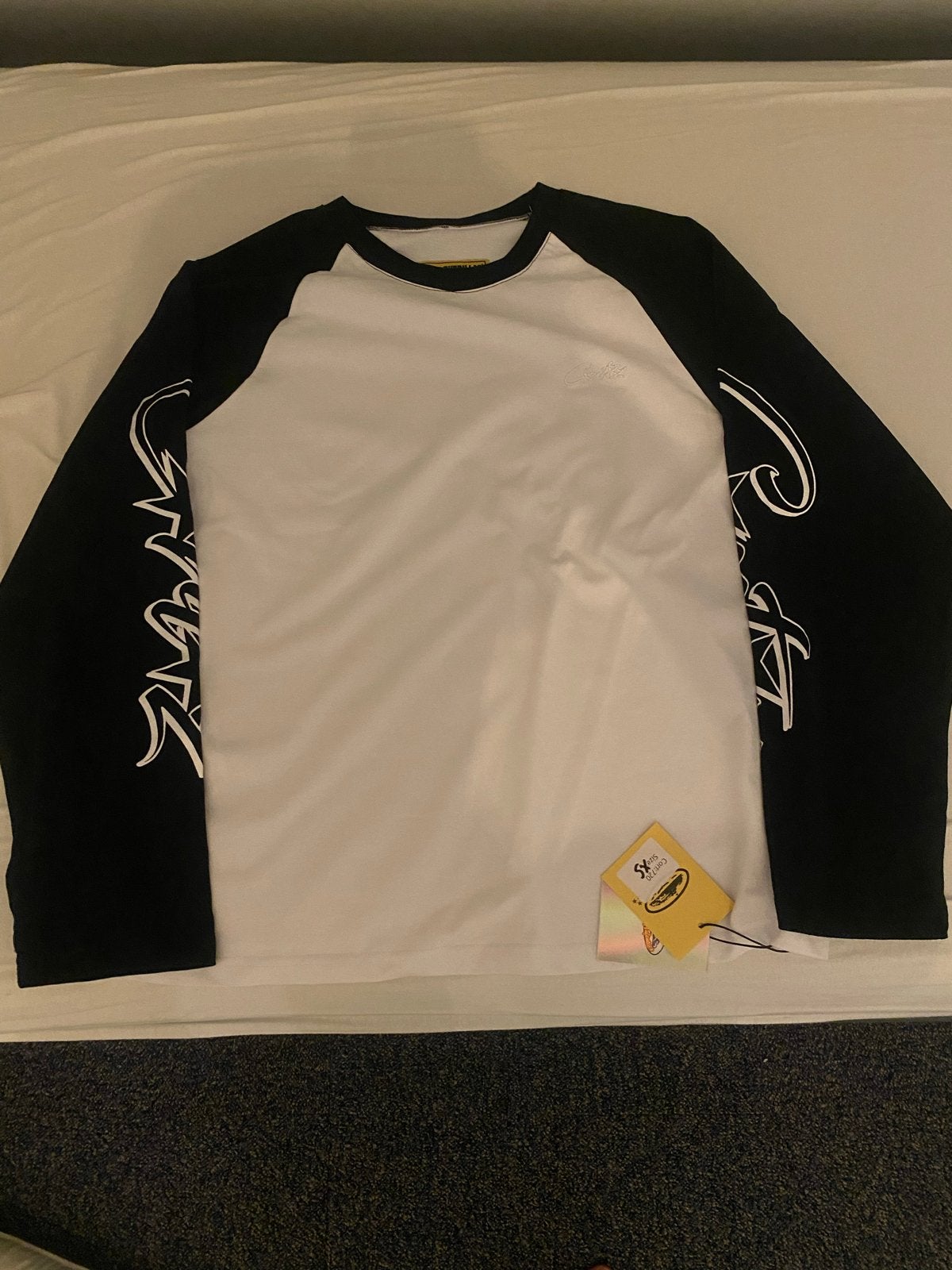 Corteiz Longsleeve Zwart/Wit Maat XS, Verzenden, Nieuw
