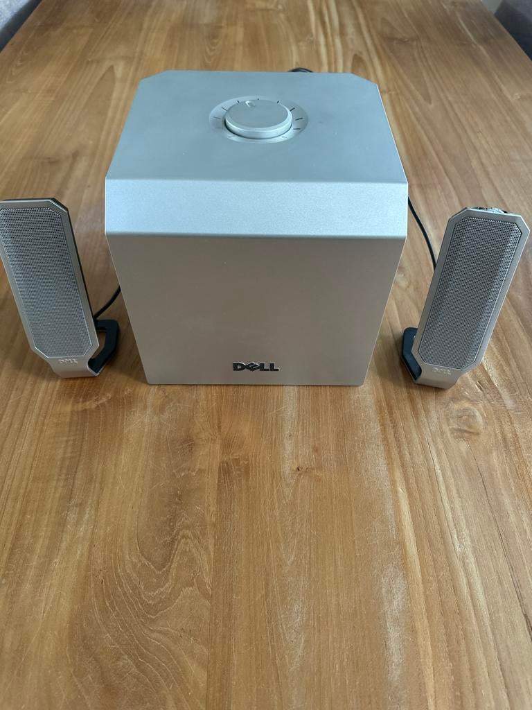 Dell speaker systeem met subwoofer A525, Computers en Software, Pc speakers, Ophalen of Verzenden, Gebruikt, Audiokanaal 2.1