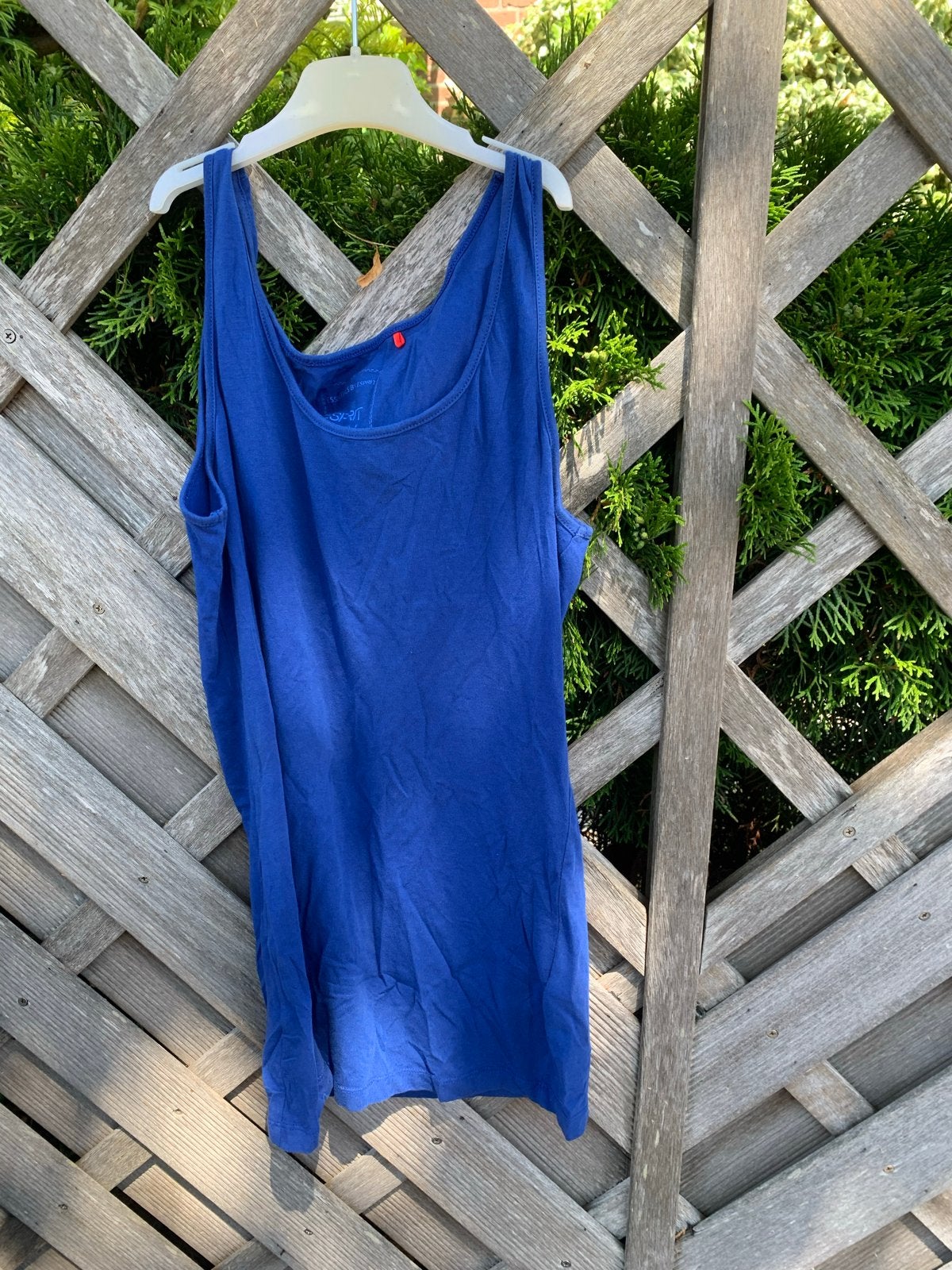 Esprit Essentials blauwe tanktop maat M, Kleding | Dames, Tops, Blauw, Zonder mouw, Gedragen, Ophalen