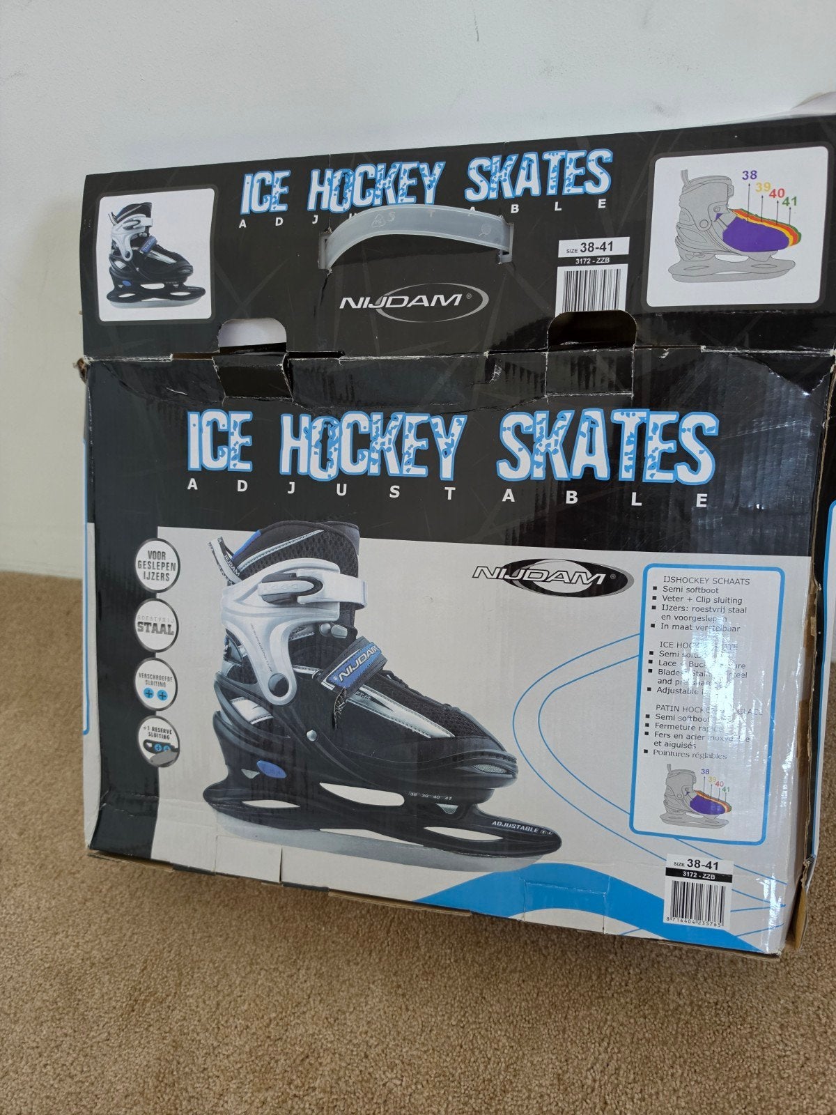 ijshockey schaatsen Nijdam 38-41, Sport en Fitness, Schaatsen, Ophalen, Zo goed als nieuw, IJshockeyschaatsen, Nijdam