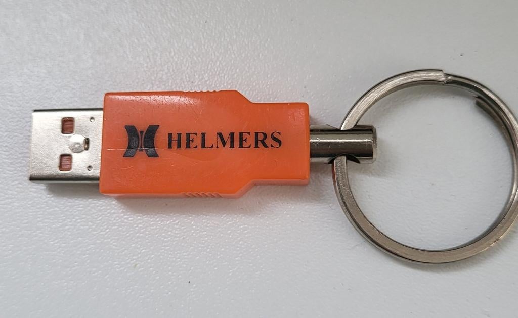 Helmers USB Sleutelhanger - Oranje, Ophalen of Verzenden, Gebruikt, Overige typen
