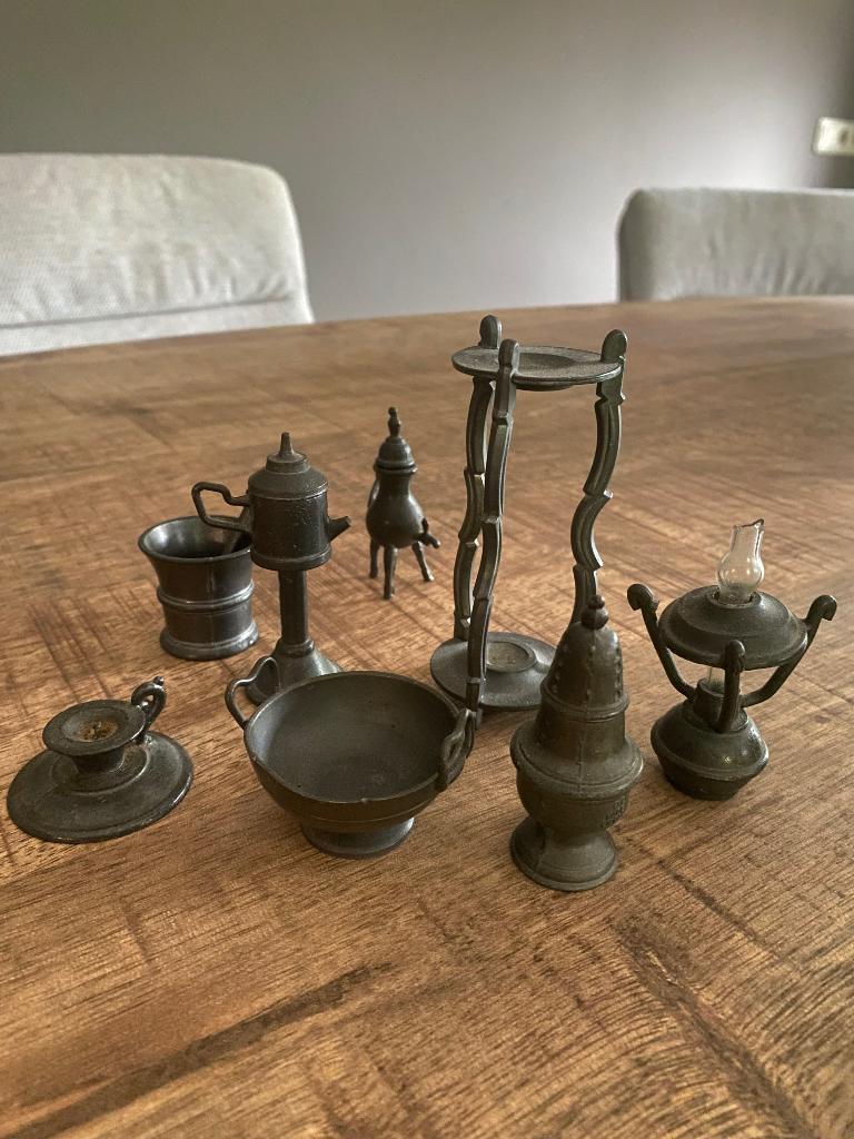 Tinnen beeldjes 25 eu per stuk, Antiek en Kunst, Antiek | Tin, Ophalen of Verzenden