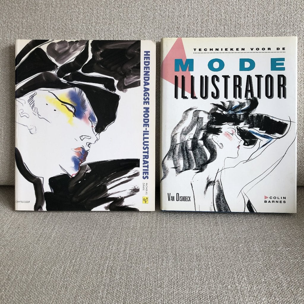 2 boeken - Technieken voor Mode Illustraties, Boeken, Ophalen, Gelezen, Studie en Technieken