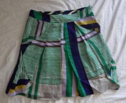 Leuke groen/geel/wit/blauwe STEPS rok, Ophalen, Knielengte, Steps, Maat 36 (S)