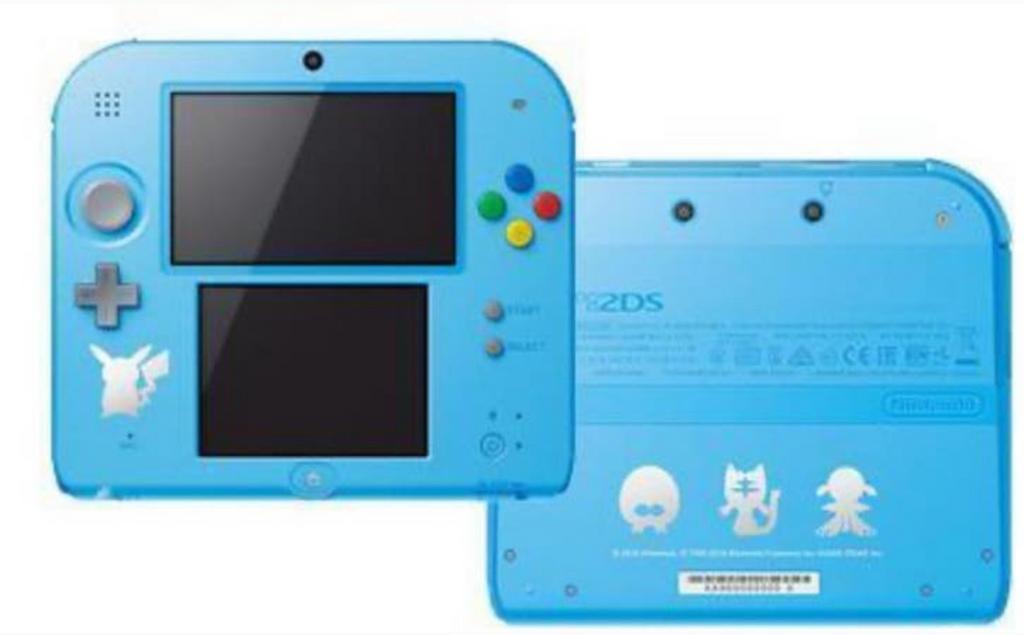 Nintendo 2DS Pokémon Sun & Moon Editie - Blauw, Spelcomputers en Games, Ophalen of Verzenden, Zo goed als nieuw