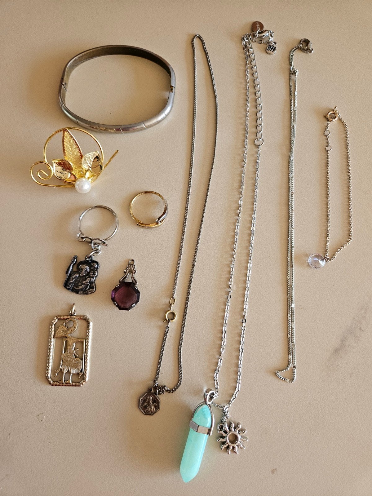 Alles 1 euro partij sieraden, Verzenden, Zo goed als nieuw, Overige kleuren, Overige materialen