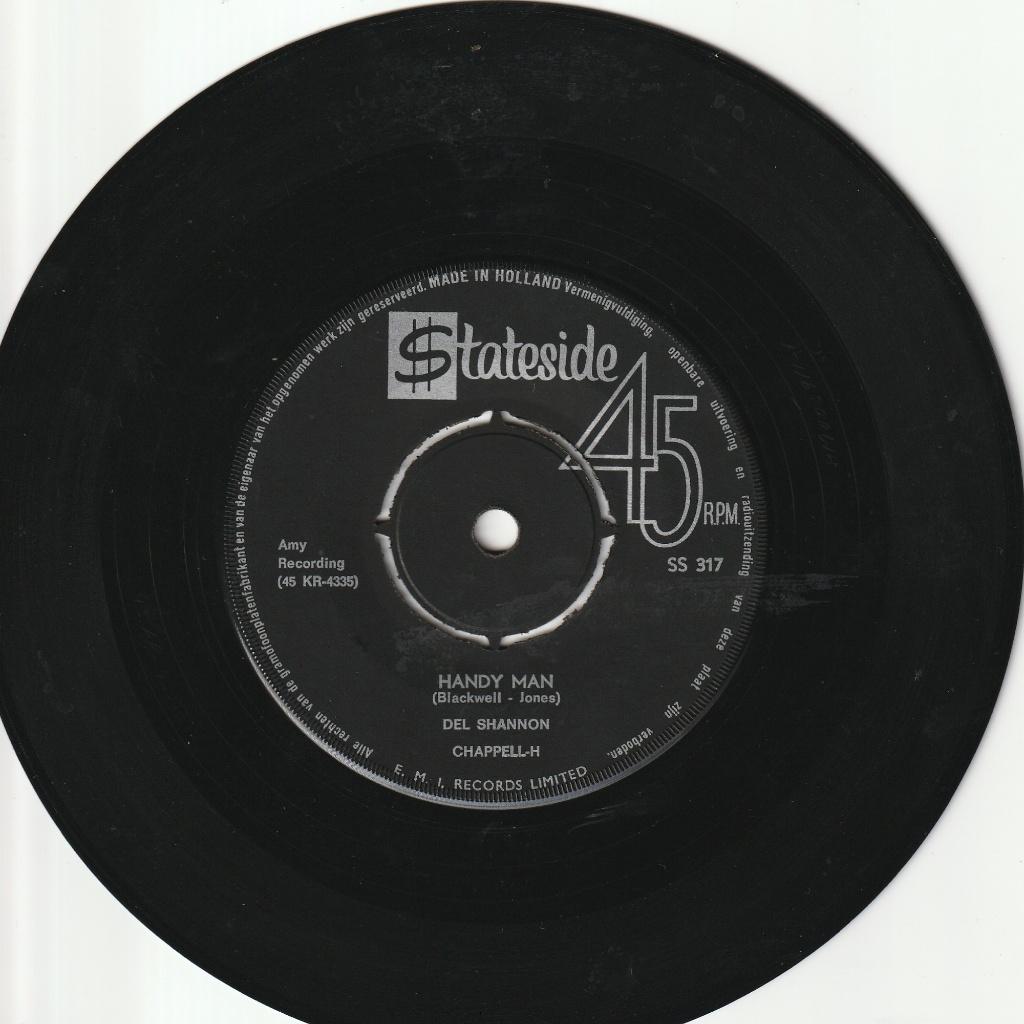 Del Shannon - Handy Man & Give Her Lots Of Lovin' - 1964, Cd's en Dvd's, Vinyl Singles, Ophalen, Gebruikt, Pop