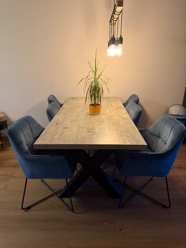 Sturdy Dining Table Set with Chairs, Huis en Inrichting, Ophalen, Gebruikt, 50 tot 100 cm, Vijf personen of meer