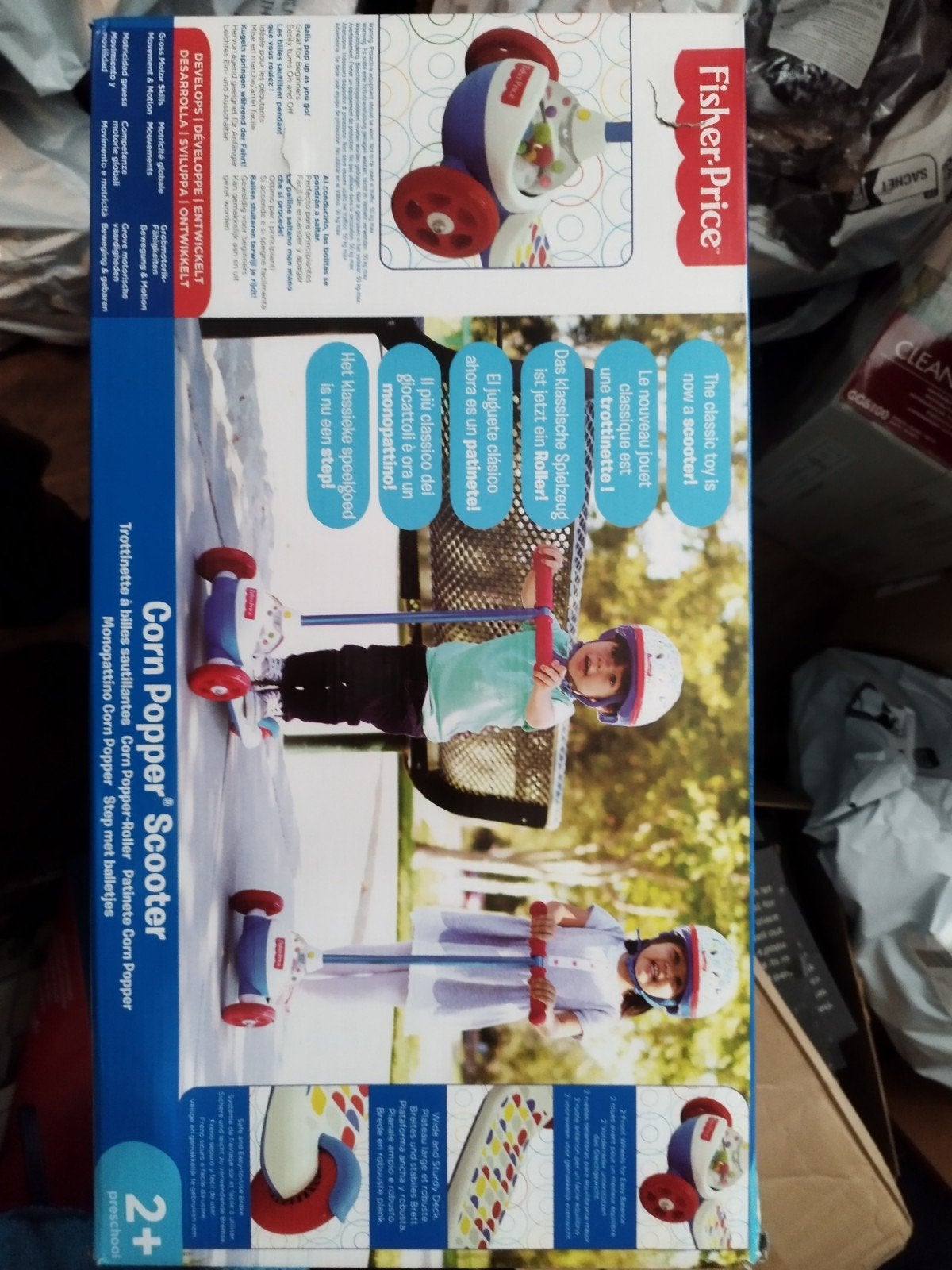 Fisher-Price Corn Popper Scooter - Nieuw in doos, Ophalen of Verzenden, Nieuw, Gewone step, Fisher-Price