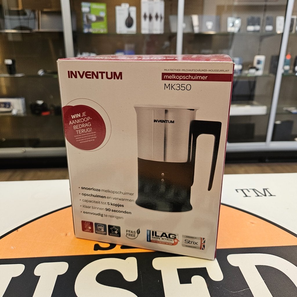 Inventum  melkopschuimer - MK350 - 115/240 ml - NEW, Inventum, Gebruikt, Info@inventum.eu, Inventum Huishoudelijke Apparaten B.V., Edisonweg 8, 4207 HE Gorinchem, Nederland