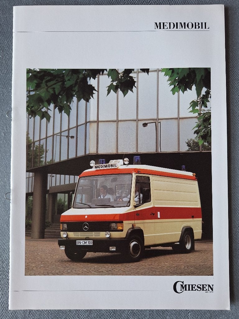 Brochure AMBULANCE / Medimobil C.Miesen - Duits, Ophalen of Verzenden, Zo goed als nieuw, Overige merken