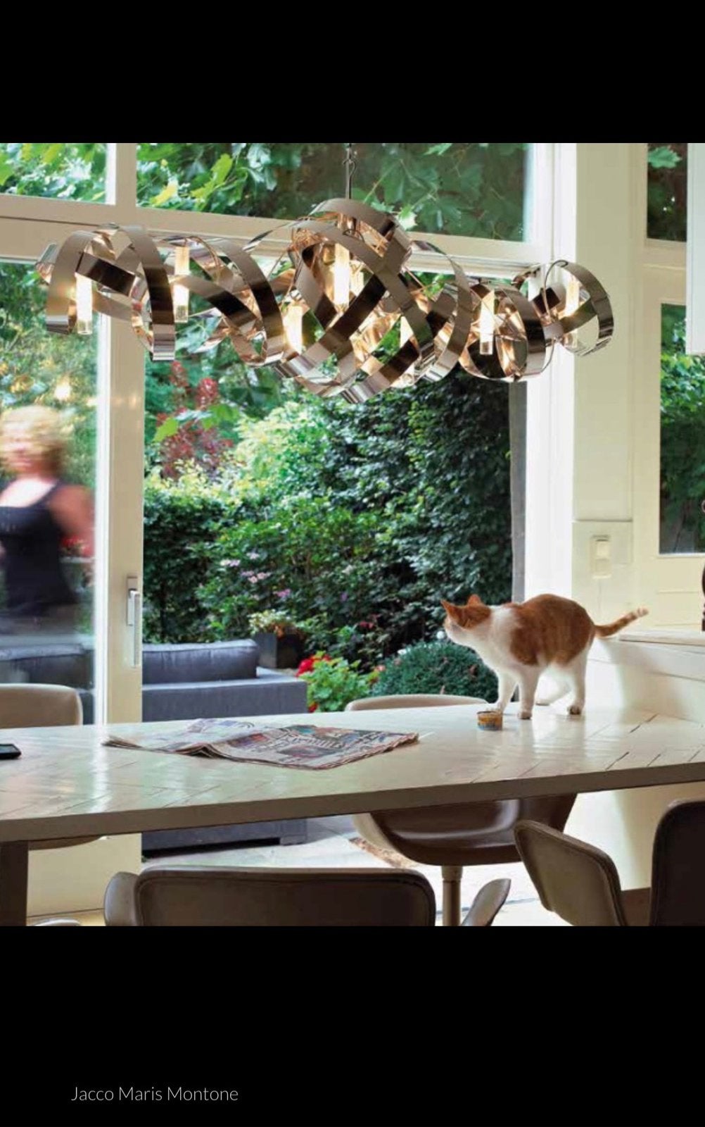 Hanglamp montone - Designer Jacco Maris, Ophalen, Modern design, Zo goed als nieuw, Metaal