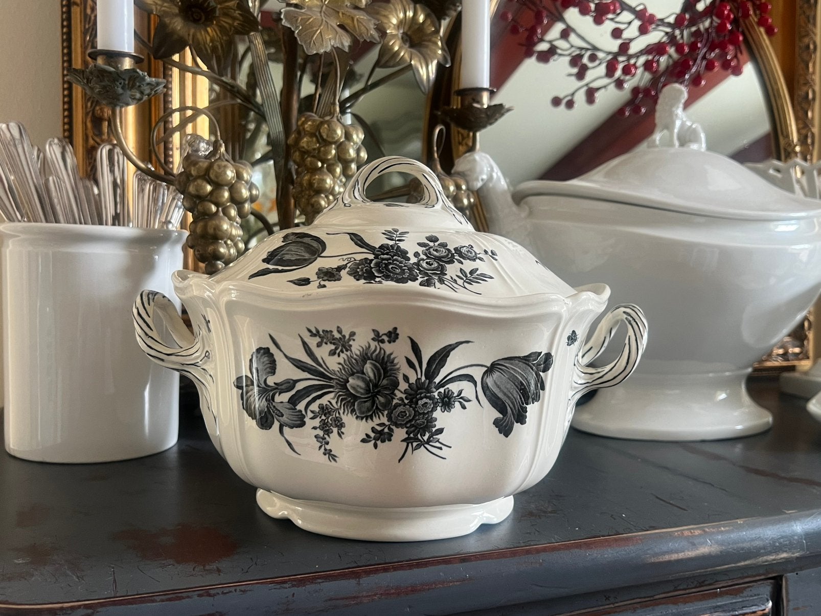 Antieke Wedgwood Creamware Queens Shape terrine, Ophalen of Verzenden