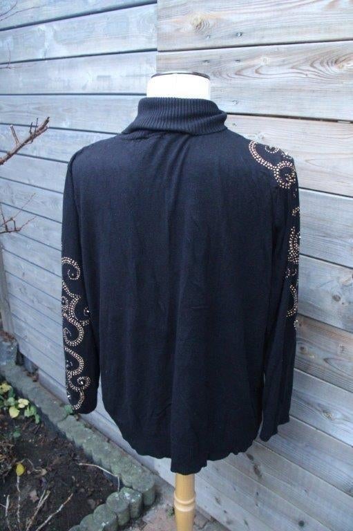 Koltrui zwart/ goud Amy Vermont mt 48 Vaste prijs, Kleding | Dames, Zwart, Maat 46/48 (XL) of groter, Ophalen of Verzenden, Zo goed als nieuw
