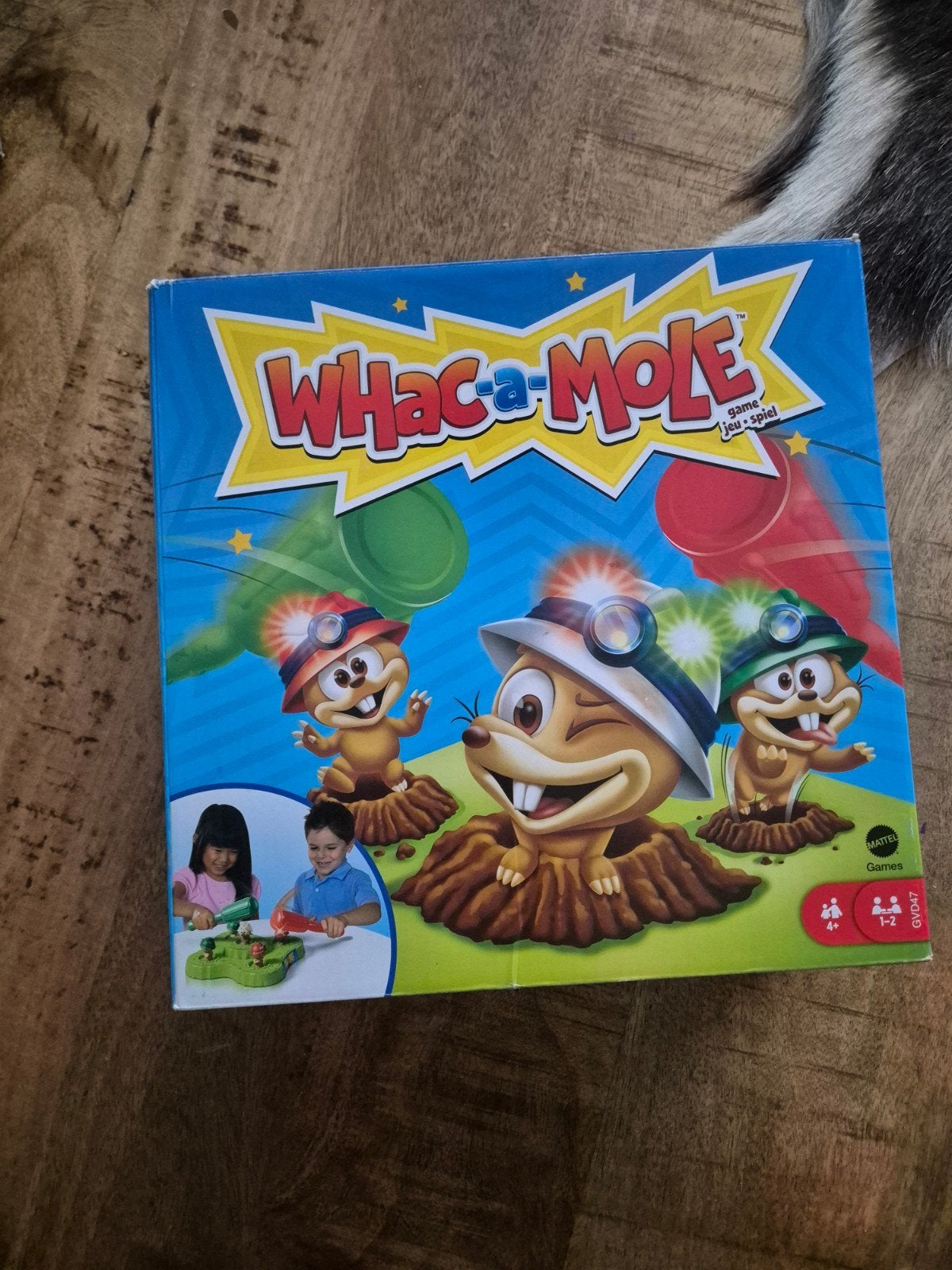 Whac-A-Mole Bordspel - Sla de mollen neer, Een of twee spelers, Ophalen, Gebruikt, Mattel Games