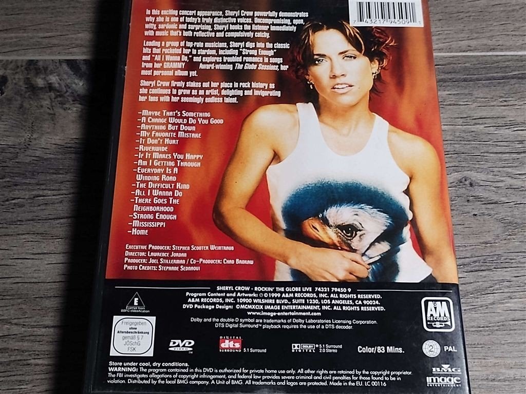 Sheryl Crow – Rockin\' The Globe Live [DVD], Alle leeftijden, Ophalen of Verzenden, Zo goed als nieuw