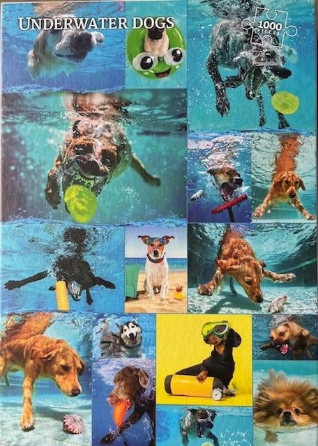 underwater dogs, Ophalen of Verzenden, 500 t/m 1500 stukjes, Zo goed als nieuw, Legpuzzel