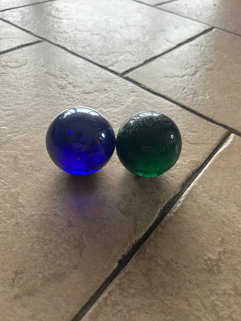 2 mooi grote knikkers, Verzamelen, Ophalen of Verzenden, Gebruikt