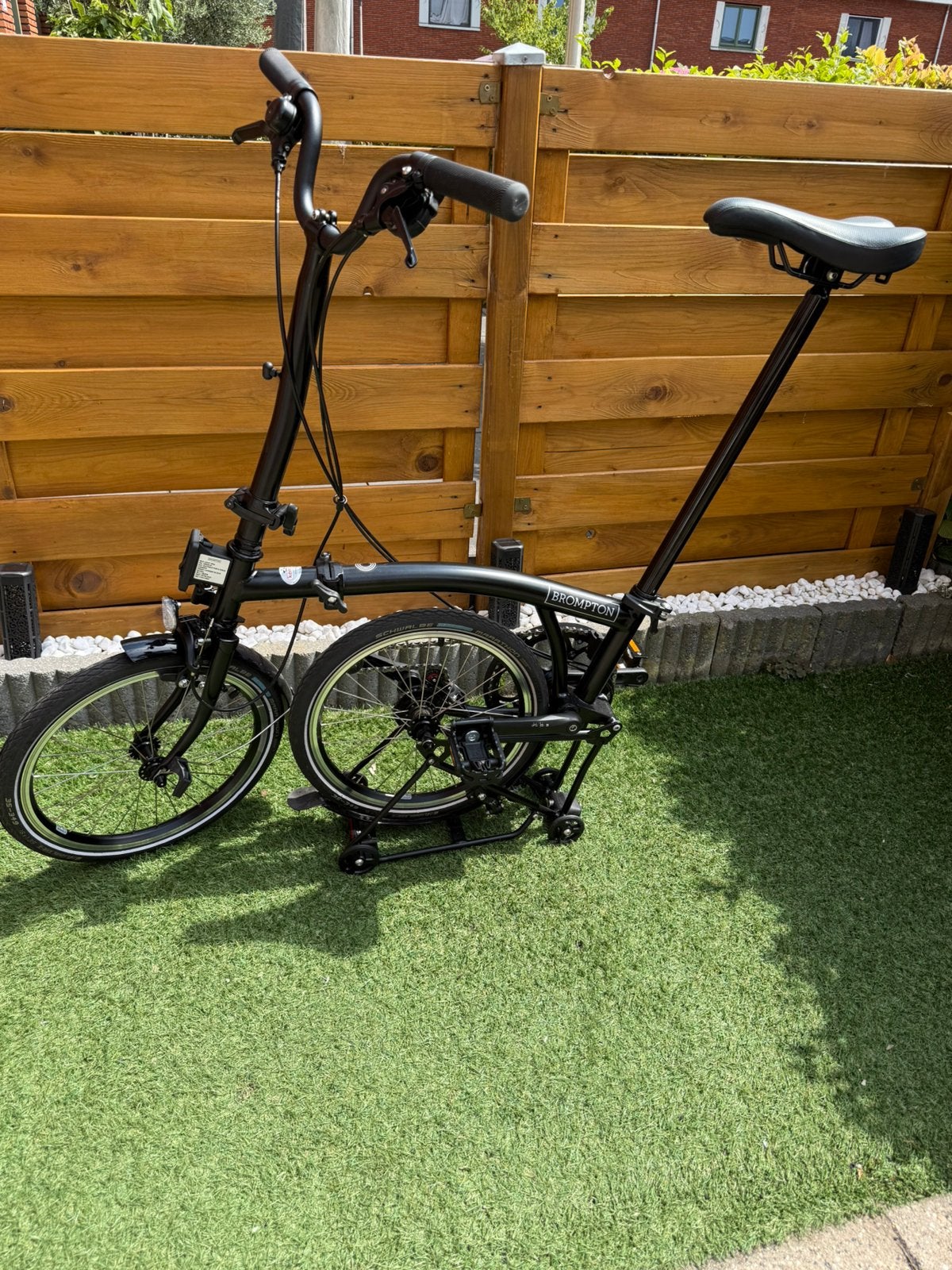 Foto 13 van Brompton C-Line H4R ref zwart, vouwfiets, als nieuw!