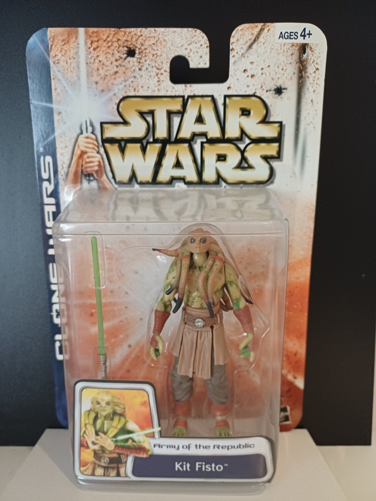 Star Wars CW Kit Fisto, Ophalen of Verzenden, Actiefiguurtje