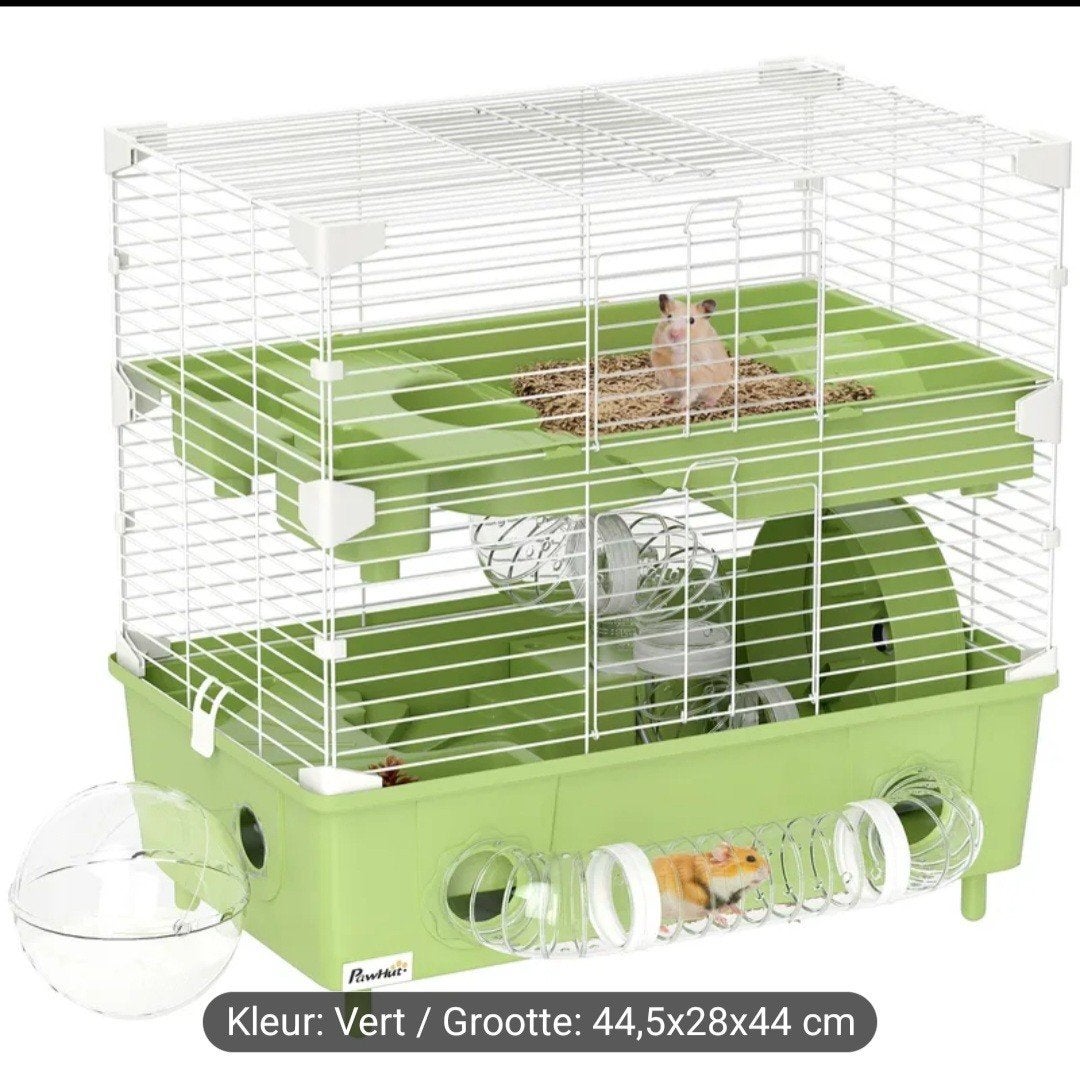 Hamster kooi, weinig gebruikt, Kooi, Minder dan 75 cm, Zo goed als nieuw, Hamster