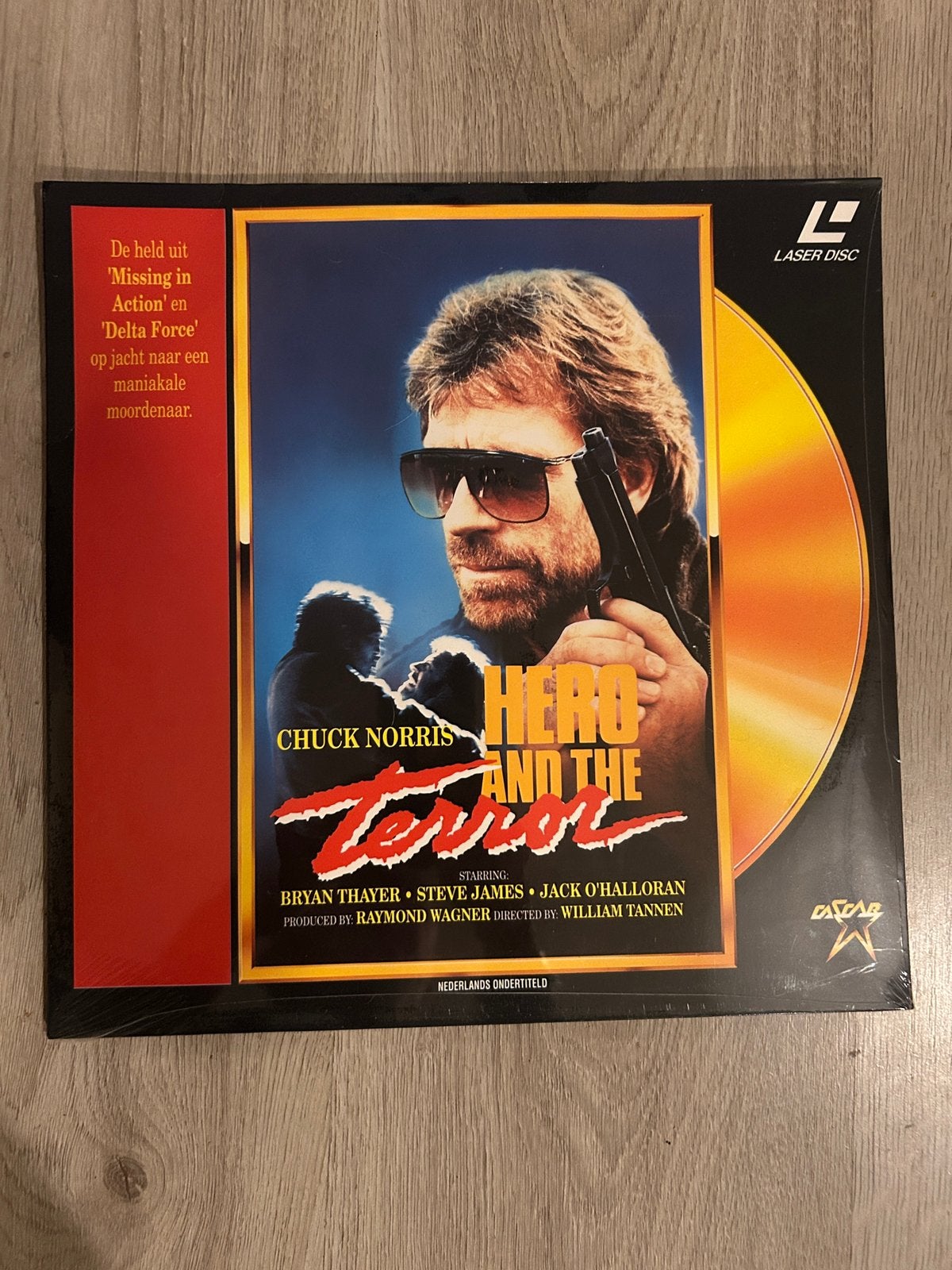 Laserdisc Chuck Norris - Hero and the Terror, nog geseald!, Ophalen of Verzenden, Nieuw
