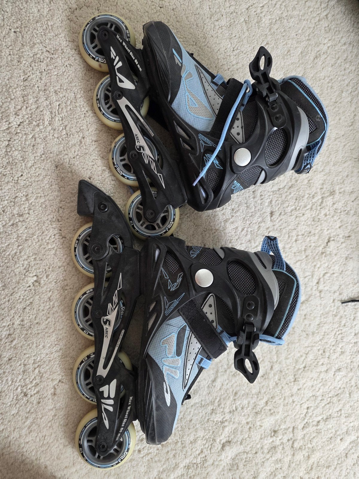 Fila Inline Skates / Skeelers - Maat 37 - Zwart/Grijs/Blauw, Ophalen