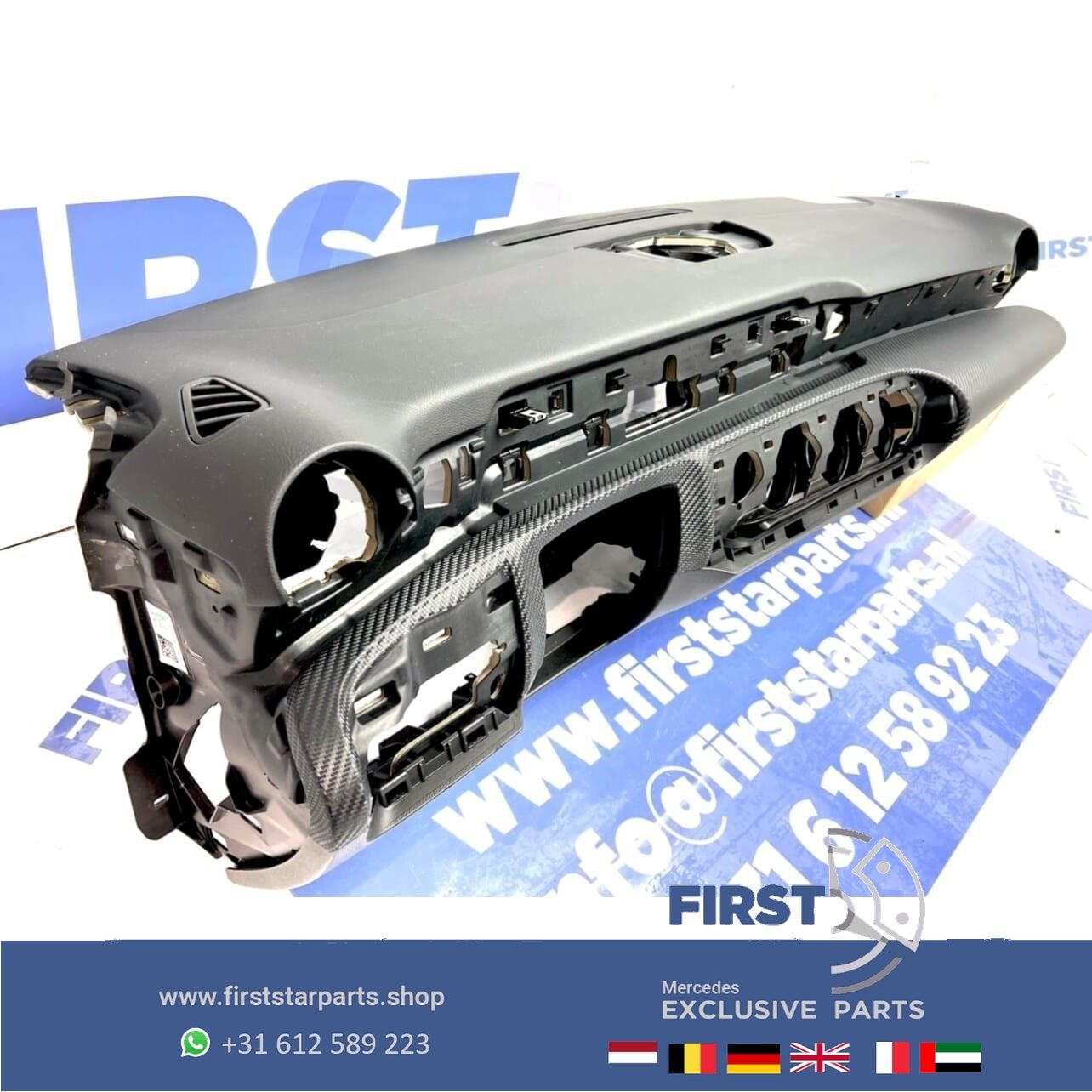 W177 ZWART DASHBOARD Mercedes A KLASSE 2018-2022 ORIGINEEL, Gebruikt, -, Ophalen of Verzenden, -