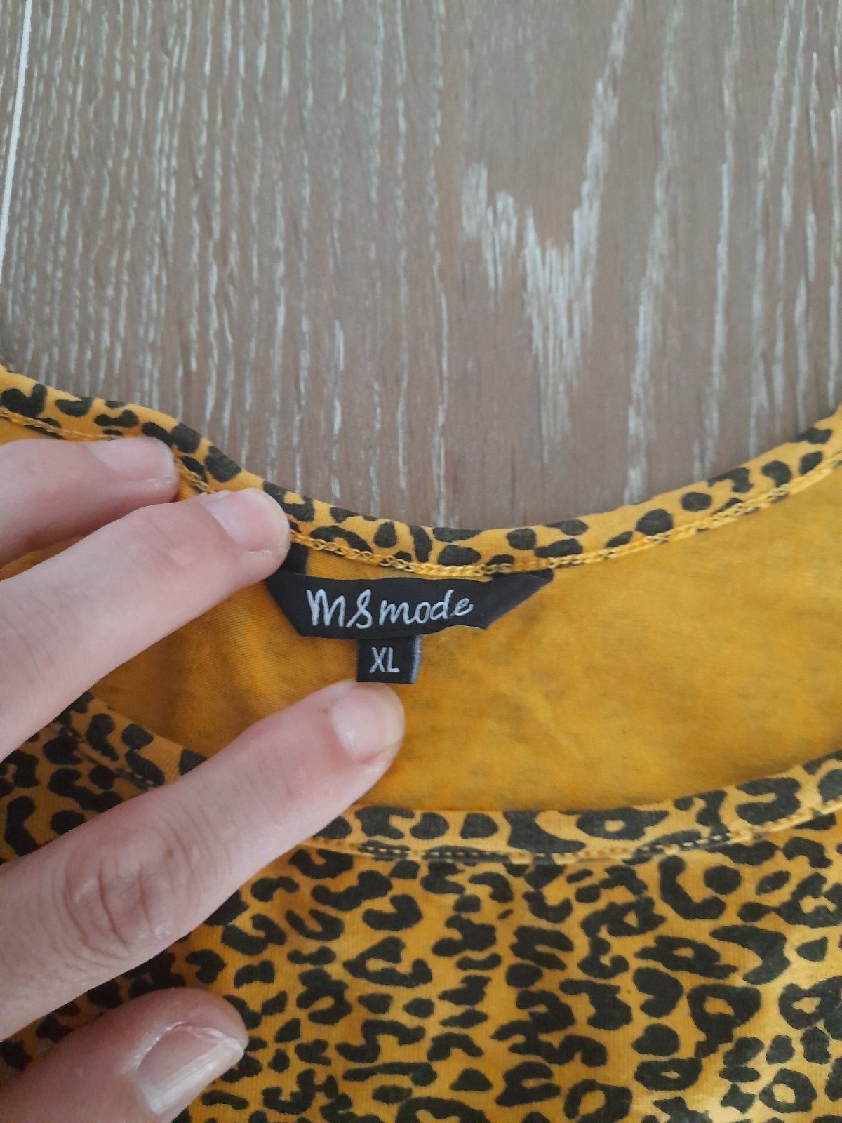 MS Mode Dames top geel zwart tijgerprint XL, Zwart, Maat 46/48 (XL) of groter, Ophalen of Verzenden, Zo goed als nieuw