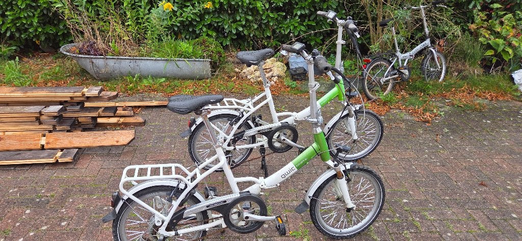 Qwic Vouwfietsen, Ophalen, Gebruikt, Velgrem, 16 tot 18 inch