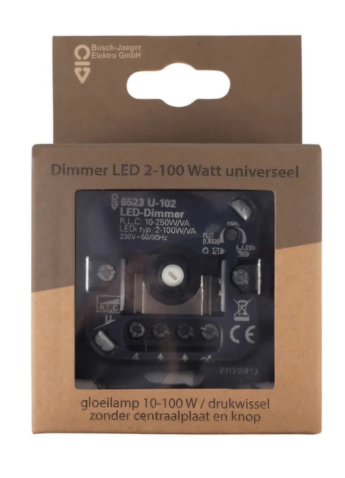 Busch-Jaeger LED Dimmer 2-100 Watt Universeel, Ophalen of Verzenden, Nieuw, Busch-Jaeger, Dimmer
