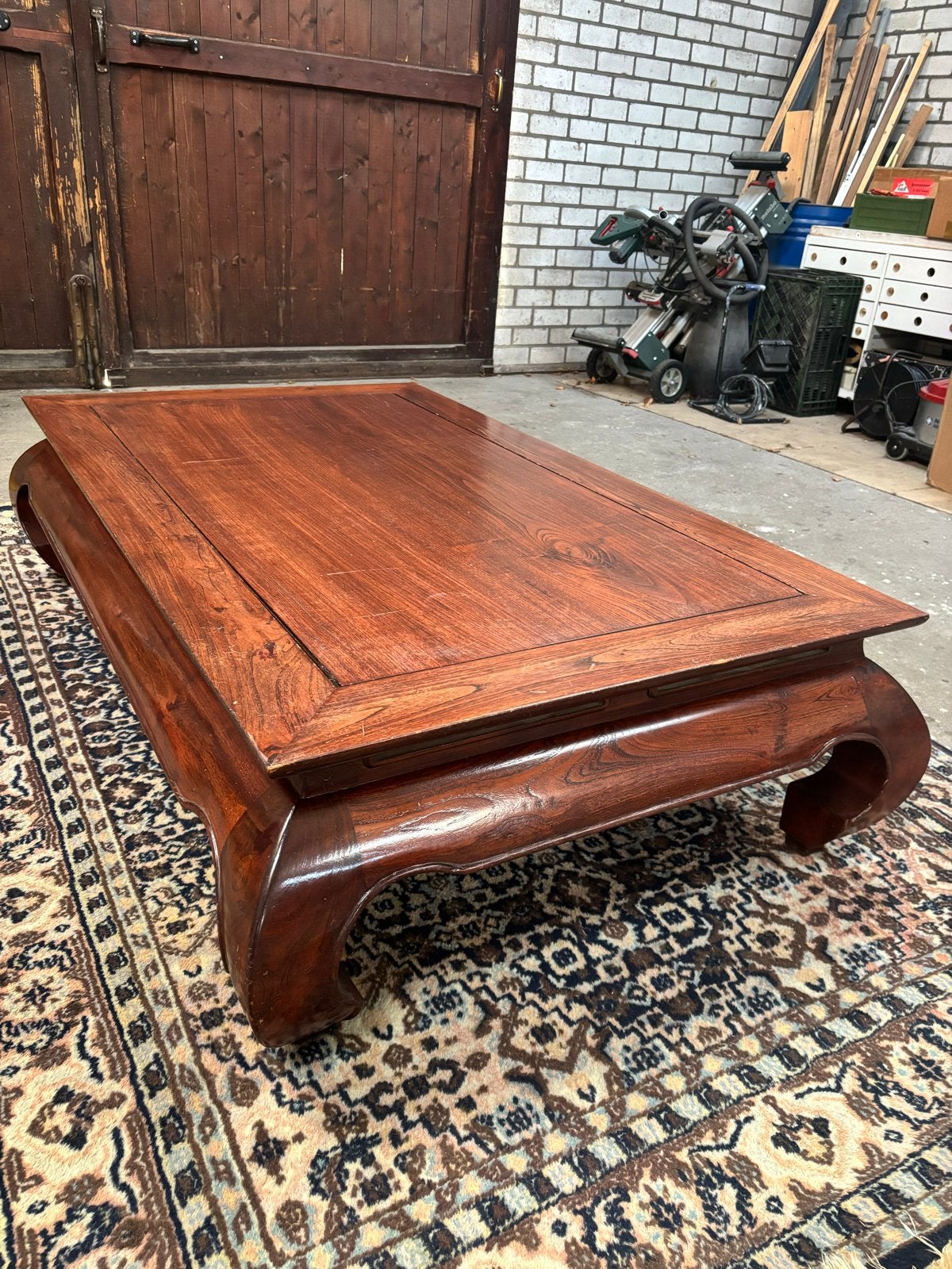 Massief houten salontafel - 150x90x40 cm, Ophalen