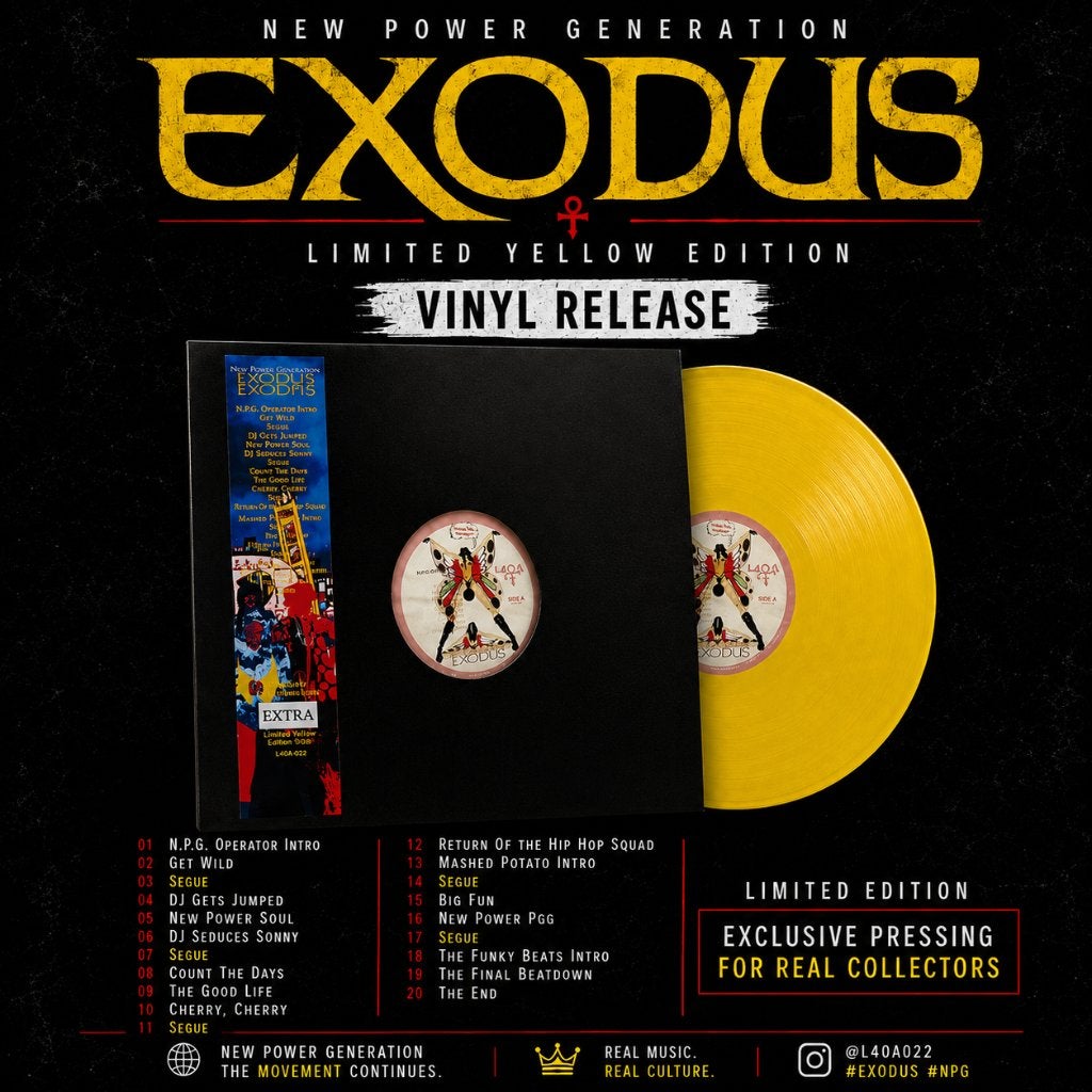 Prince NPG-Exodus Vinyl LP (Yellow Vinyl Promo) LP, LP, Limited edition, 12 inch, Nieuw in verpakking