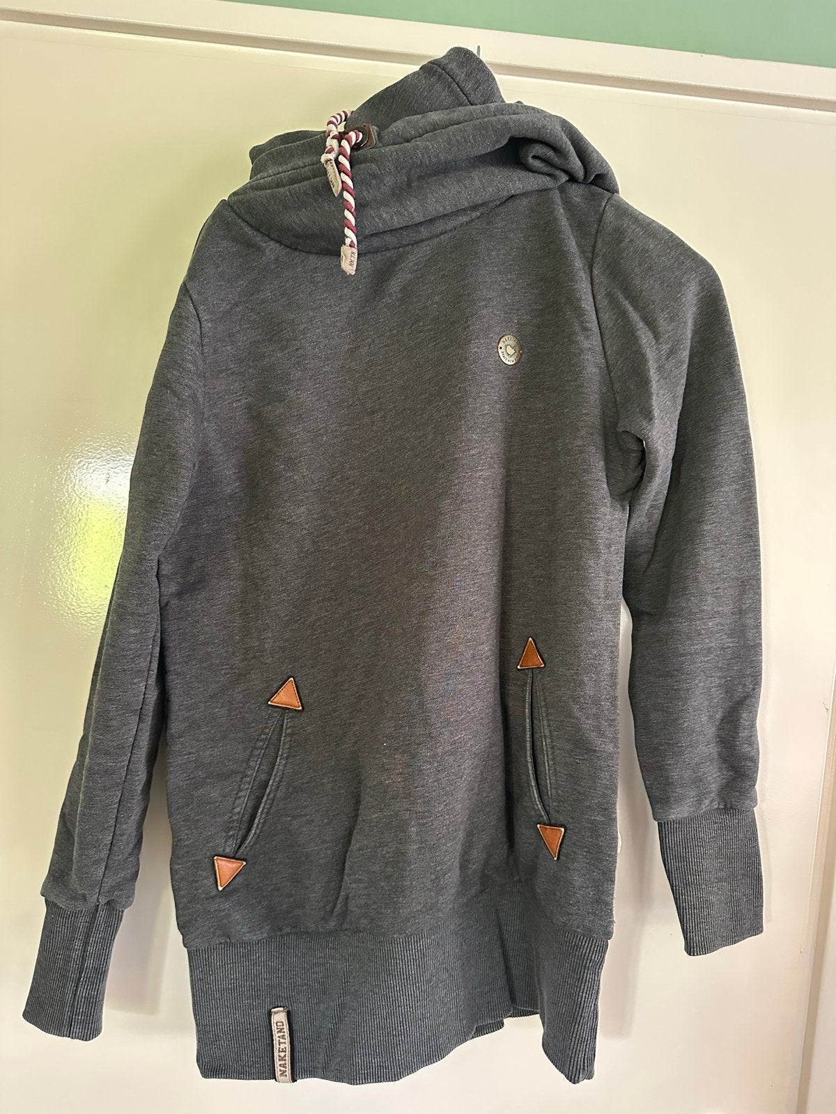 Naketano hoodie Brave New Bird - Maat S, Ophalen of Verzenden, Zo goed als nieuw, Maat 36 (S), Grijs