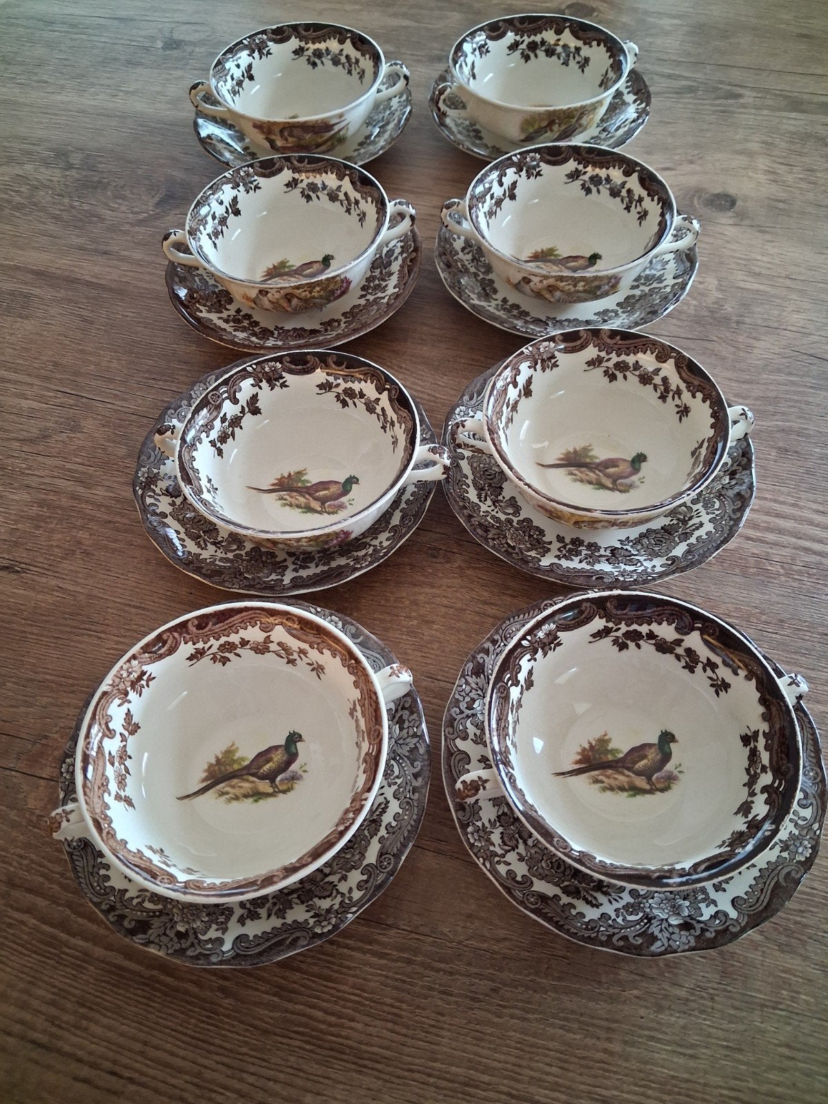 The Royal Worcester Palissy game oud Engels jachtservies, Overige merken, Ophalen of Verzenden, Zo goed als nieuw, Kom(men)
