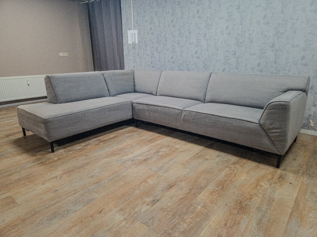 Mooi Groot Grijs Hoekbank - TopStaat !!!, Info@banxtel.nl, Gebruikt, Overige maten, Hoekbank