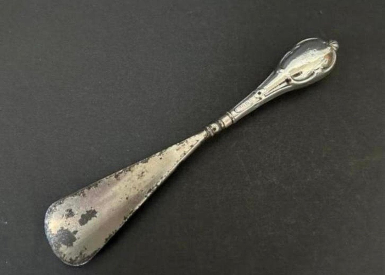 Zilveren Engelse Schoenlepel, 1909, Antiek en Kunst, Ophalen of Verzenden