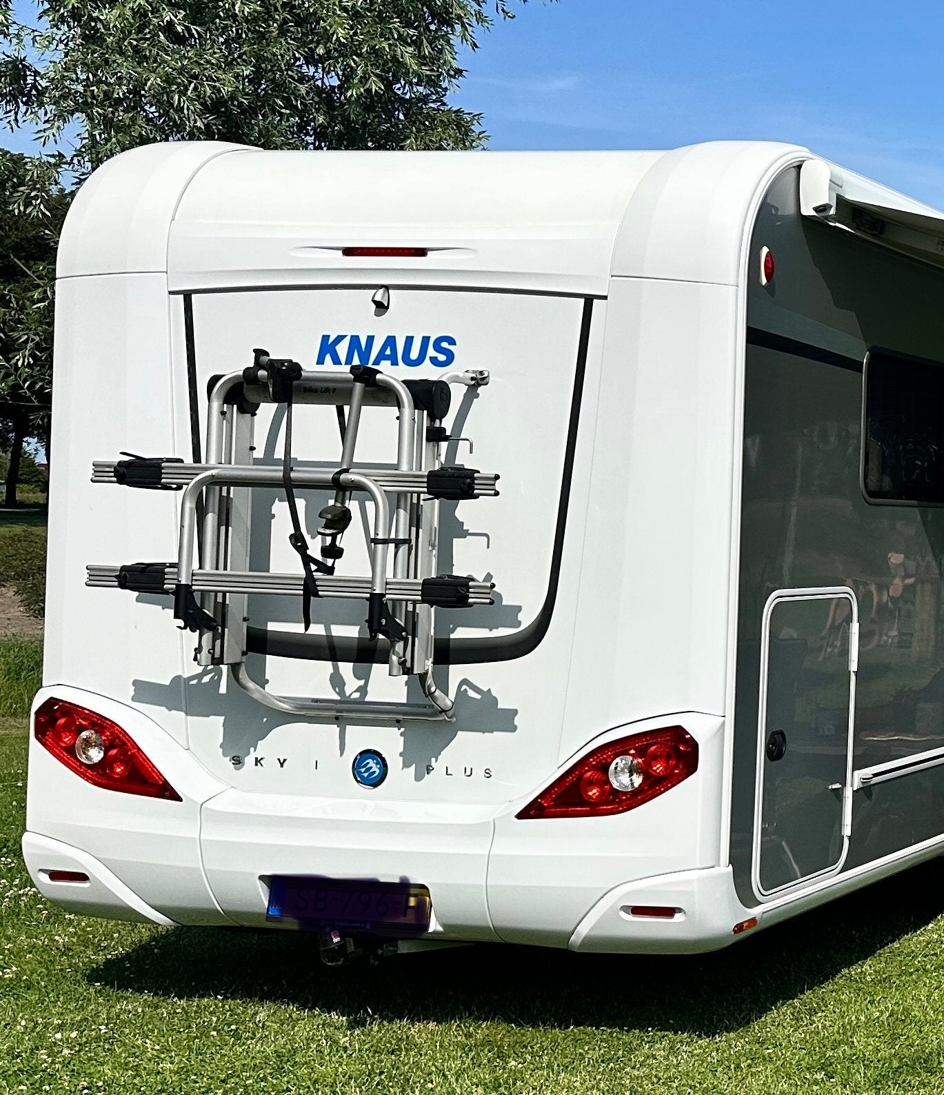 BR-Systems Bike Lift Rail Fietsendrager voor Campers, Gebruikt, 2 fietsen, Elektrische fiets, Achterklepdrager