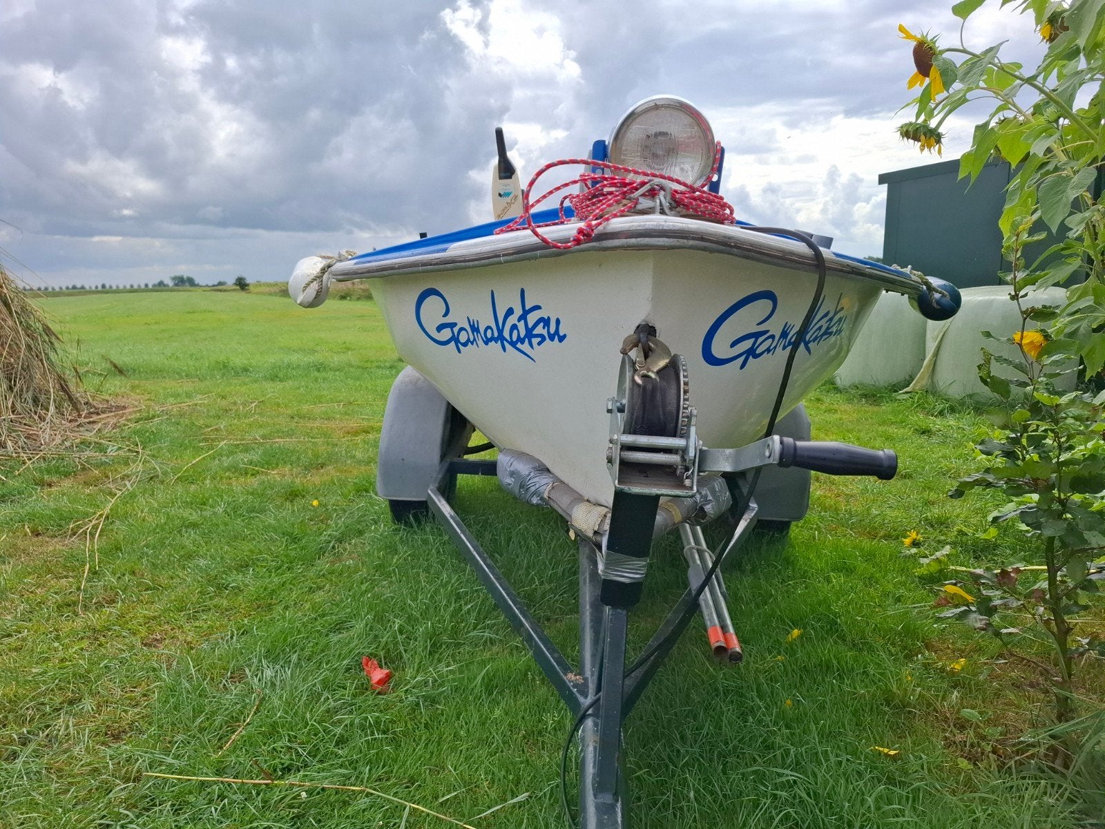 polyester bootje te koop met trailer, Ophalen, Gebruikt, Overige typen