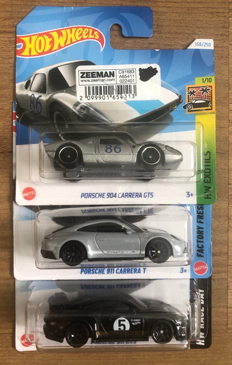 Hot Wheels Porsche Collectie - 3 stuks, Kinderen en Baby's, Speelgoed | Speelgoedvoertuigen, Ophalen of Verzenden, Nieuw